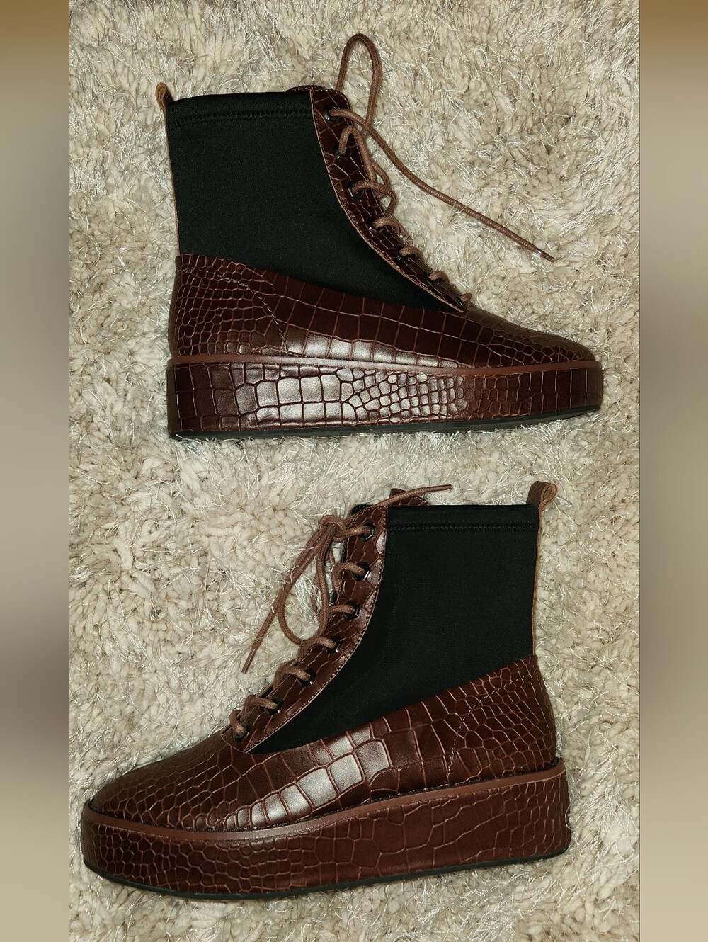 NEW Kelsi Dagger Brooklyn Freeze Platform Boots (Size 8.5)